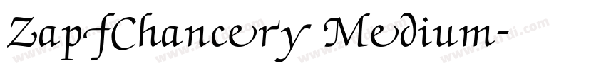 ZapfChancery Medium字体转换